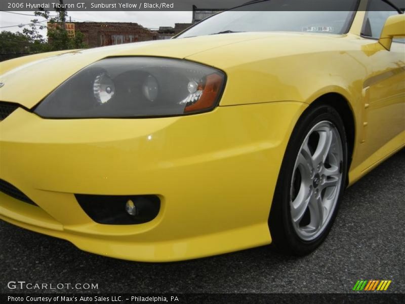 Sunburst Yellow / Black/Red 2006 Hyundai Tiburon GT