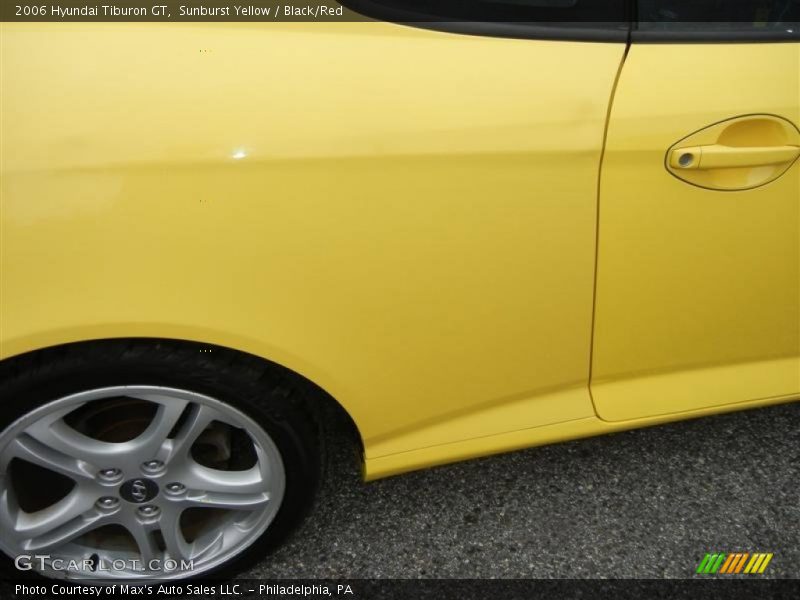 Sunburst Yellow / Black/Red 2006 Hyundai Tiburon GT