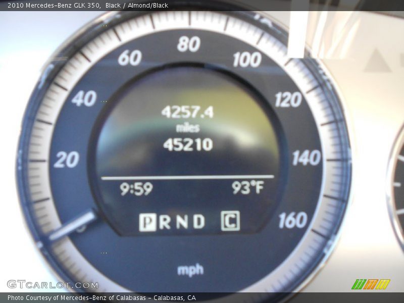 Black / Almond/Black 2010 Mercedes-Benz GLK 350