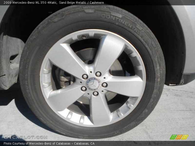Sand Beige Metallic / Cashmere 2009 Mercedes-Benz ML 350 4Matic