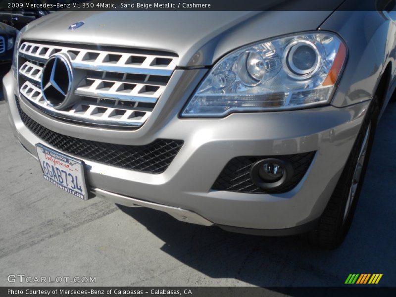 Sand Beige Metallic / Cashmere 2009 Mercedes-Benz ML 350 4Matic