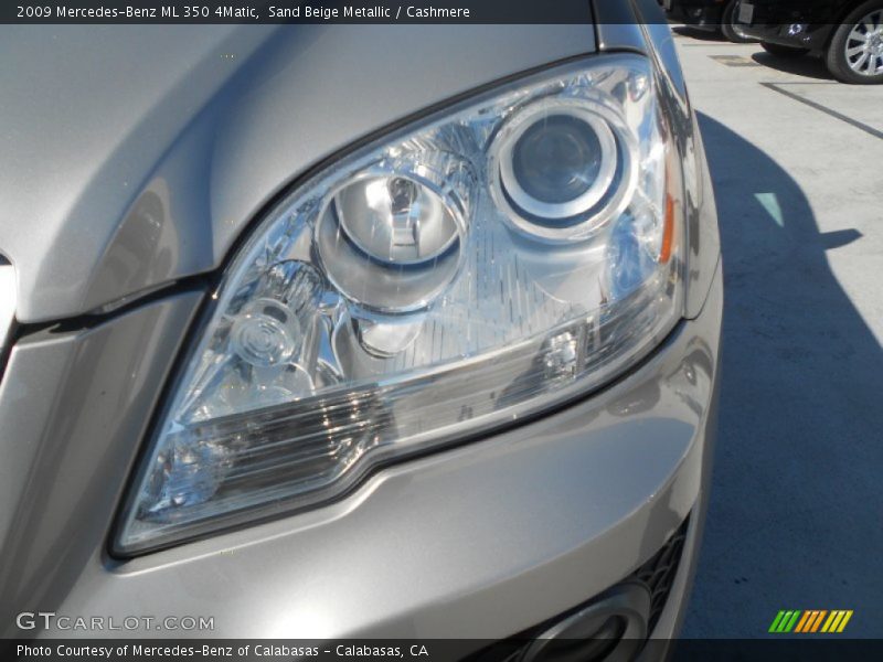 Sand Beige Metallic / Cashmere 2009 Mercedes-Benz ML 350 4Matic