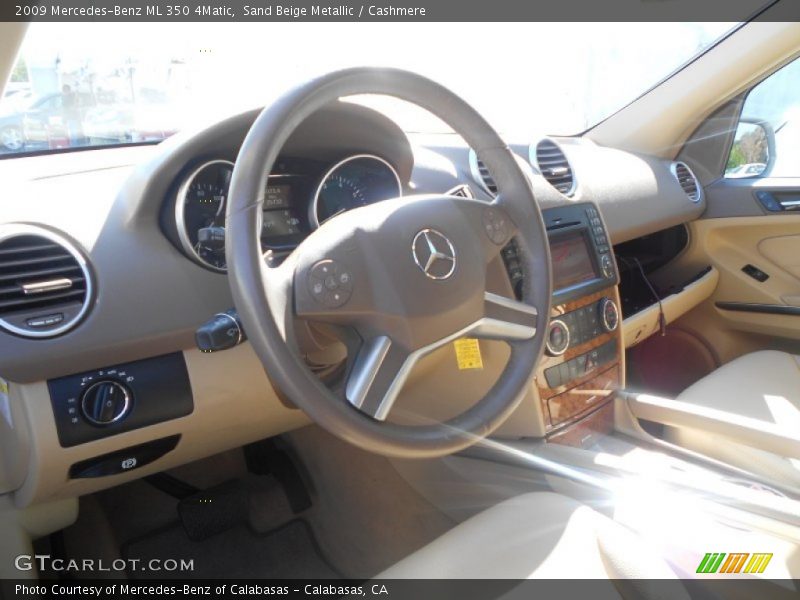 Sand Beige Metallic / Cashmere 2009 Mercedes-Benz ML 350 4Matic