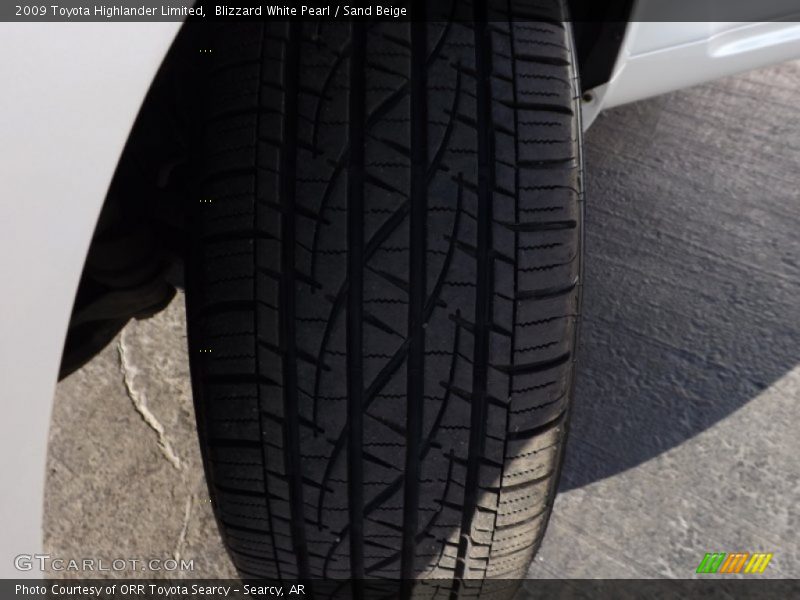 Blizzard White Pearl / Sand Beige 2009 Toyota Highlander Limited