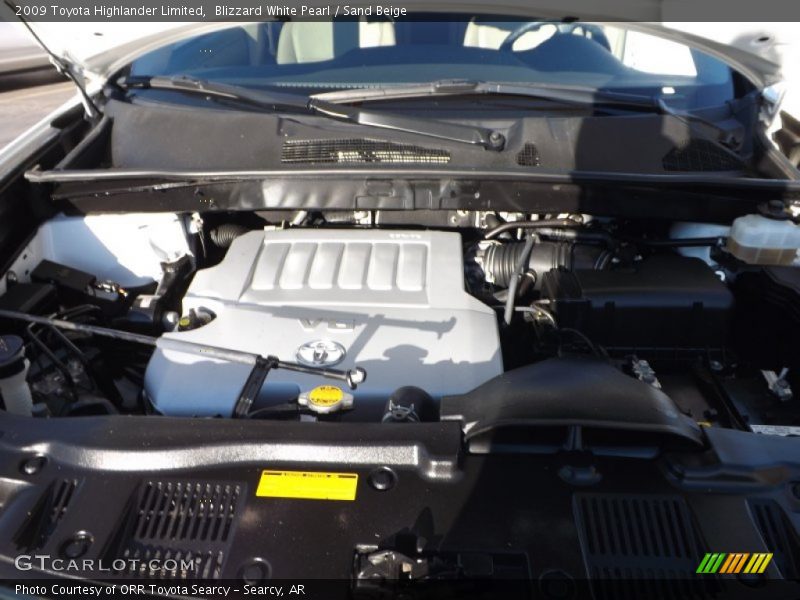 Blizzard White Pearl / Sand Beige 2009 Toyota Highlander Limited