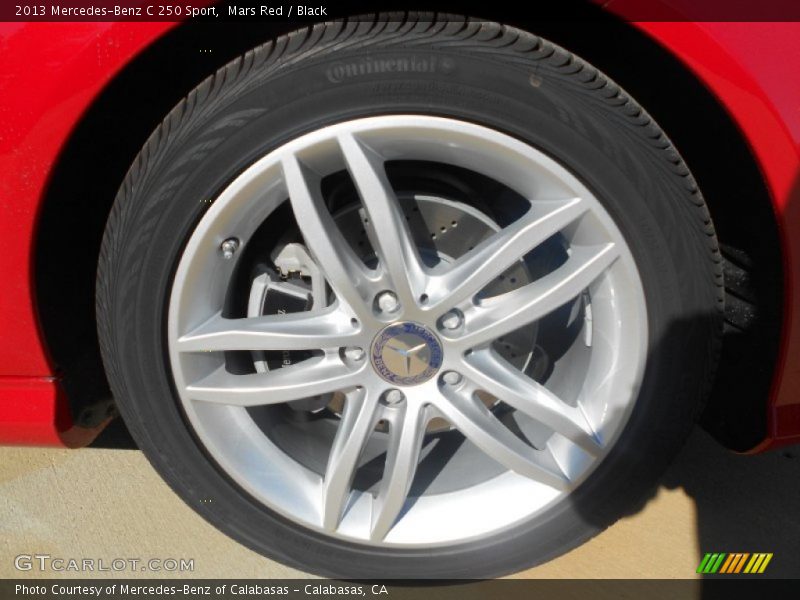 Mars Red / Black 2013 Mercedes-Benz C 250 Sport