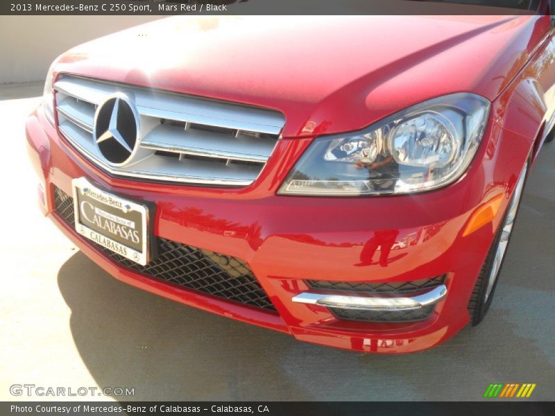 Mars Red / Black 2013 Mercedes-Benz C 250 Sport