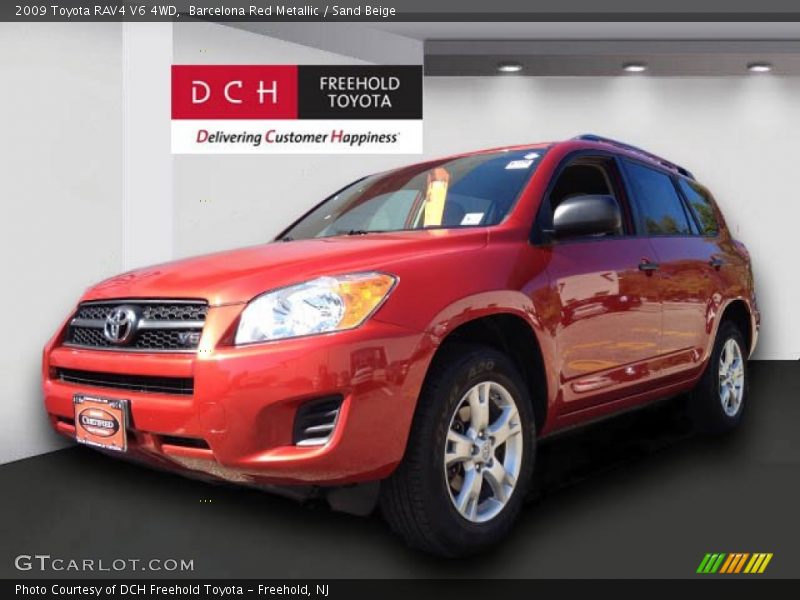 Barcelona Red Metallic / Sand Beige 2009 Toyota RAV4 V6 4WD