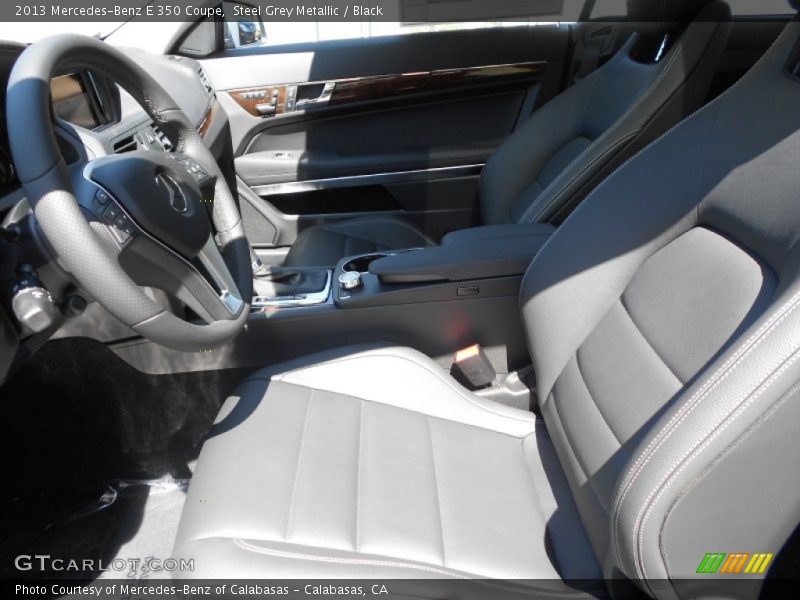Steel Grey Metallic / Black 2013 Mercedes-Benz E 350 Coupe