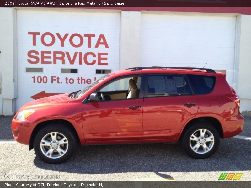 Barcelona Red Metallic / Sand Beige 2009 Toyota RAV4 V6 4WD