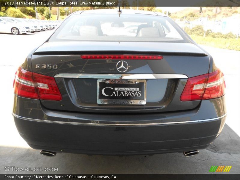 Steel Grey Metallic / Black 2013 Mercedes-Benz E 350 Coupe