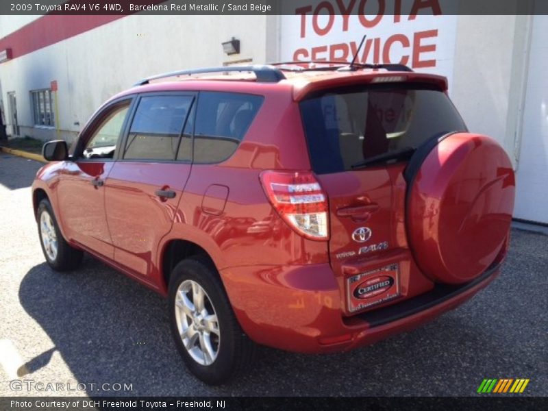 Barcelona Red Metallic / Sand Beige 2009 Toyota RAV4 V6 4WD