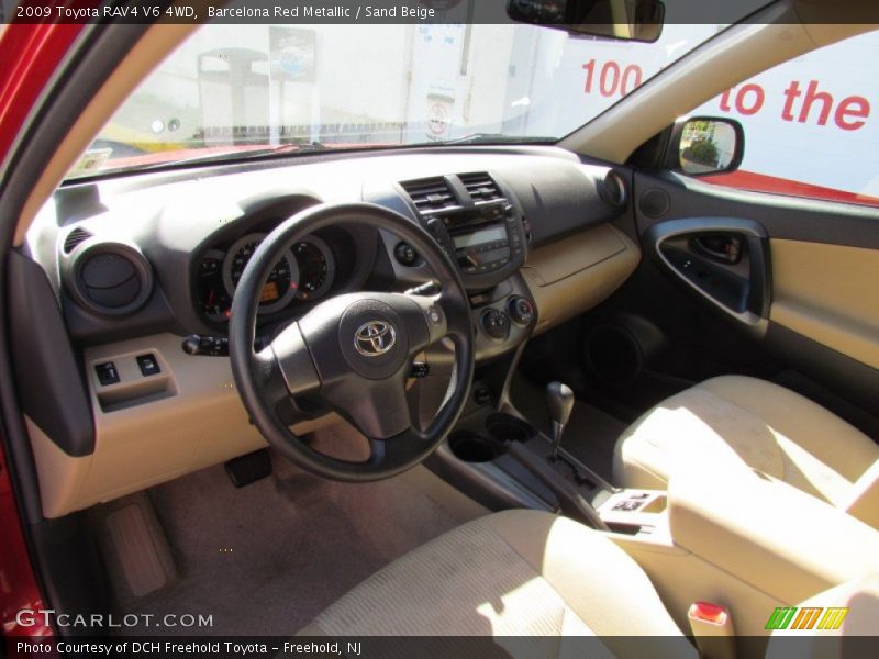 Barcelona Red Metallic / Sand Beige 2009 Toyota RAV4 V6 4WD