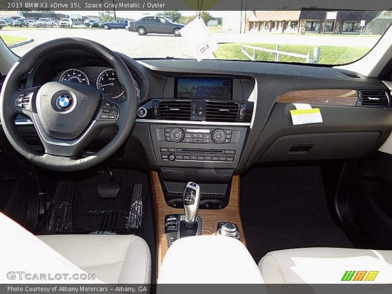 Space Gray Metallic / Oyster 2013 BMW X3 xDrive 35i