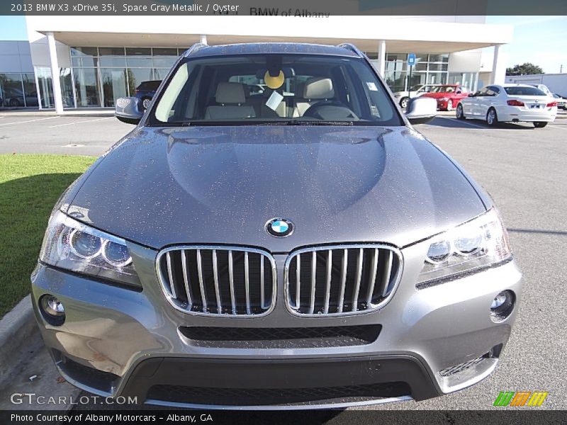 Space Gray Metallic / Oyster 2013 BMW X3 xDrive 35i