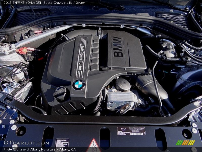 Space Gray Metallic / Oyster 2013 BMW X3 xDrive 35i