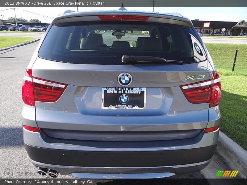 Space Gray Metallic / Oyster 2013 BMW X3 xDrive 35i