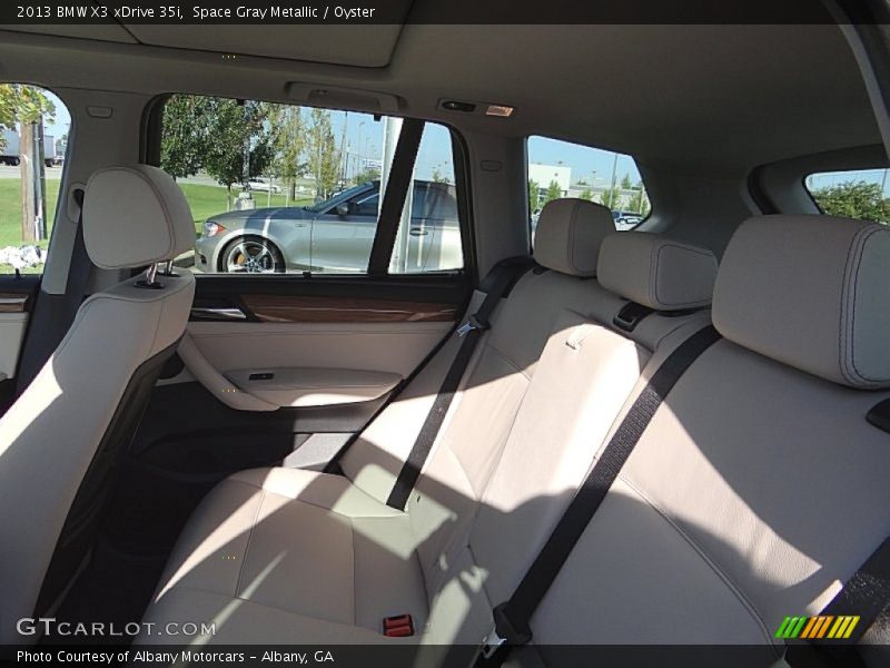 Space Gray Metallic / Oyster 2013 BMW X3 xDrive 35i