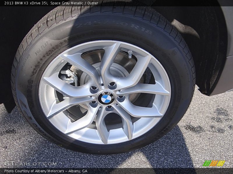 Space Gray Metallic / Oyster 2013 BMW X3 xDrive 35i