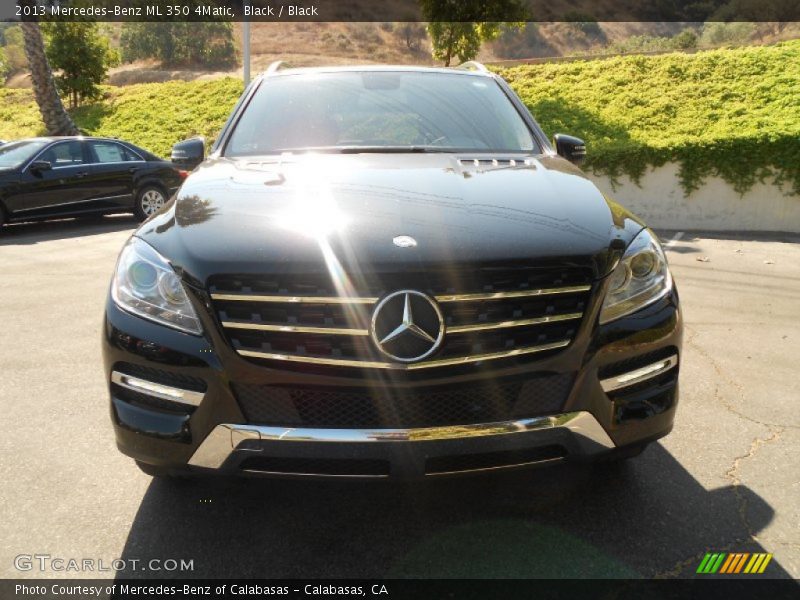 Black / Black 2013 Mercedes-Benz ML 350 4Matic