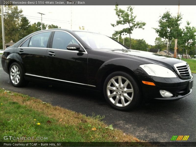 Black / Black 2007 Mercedes-Benz S 550 4Matic Sedan
