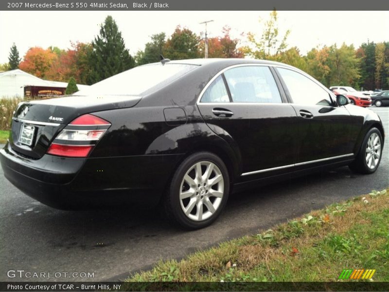 Black / Black 2007 Mercedes-Benz S 550 4Matic Sedan