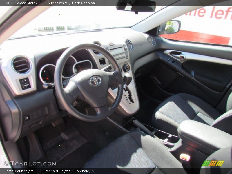 Super White / Dark Charcoal 2010 Toyota Matrix 1.8