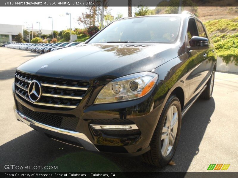 Black / Black 2013 Mercedes-Benz ML 350 4Matic