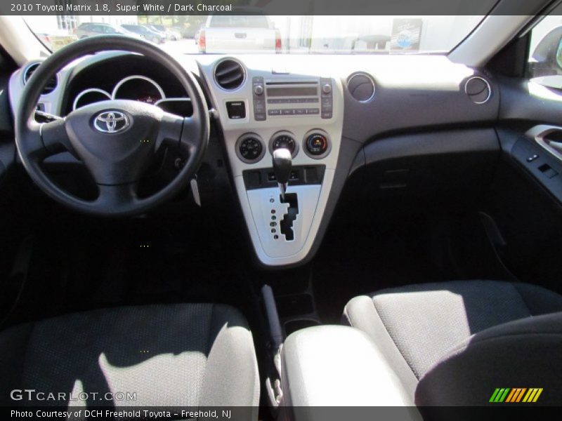 Super White / Dark Charcoal 2010 Toyota Matrix 1.8