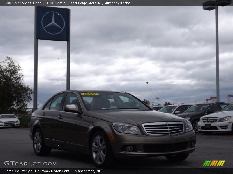 Sand Beige Metallic / Almond/Mocha 2009 Mercedes-Benz C 300 4Matic