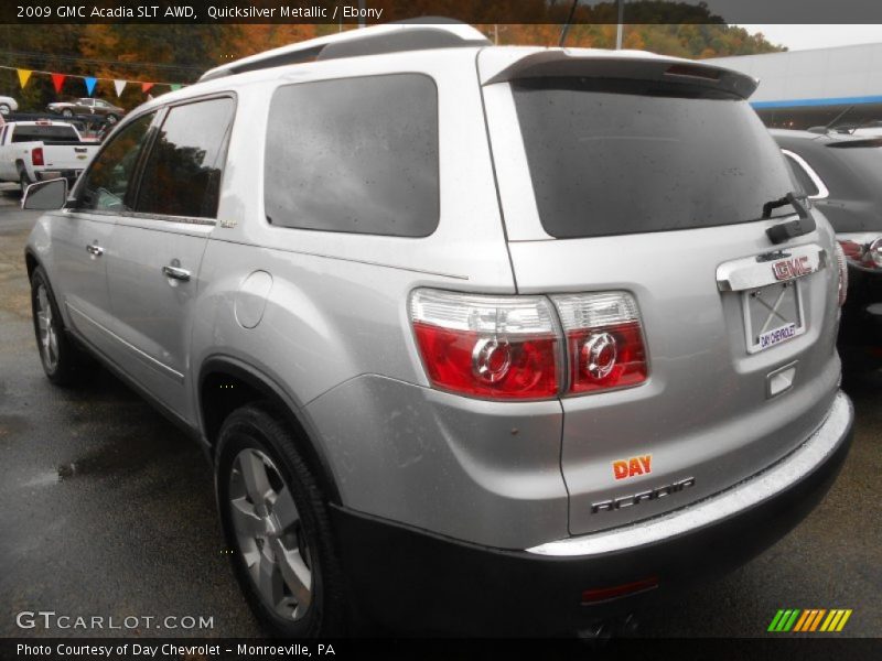 Quicksilver Metallic / Ebony 2009 GMC Acadia SLT AWD
