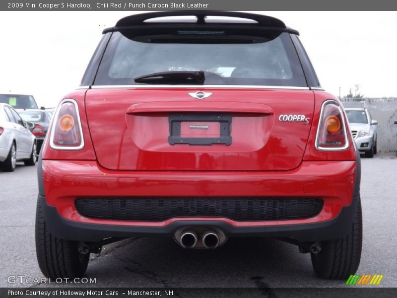 Chili Red / Punch Carbon Black Leather 2009 Mini Cooper S Hardtop