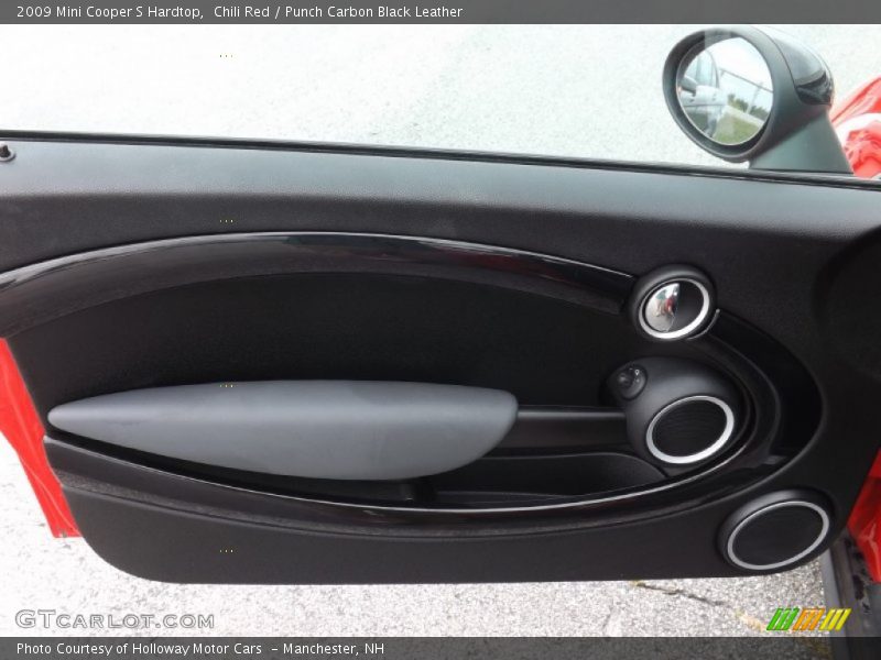 Chili Red / Punch Carbon Black Leather 2009 Mini Cooper S Hardtop