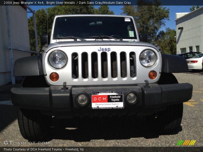 Bright Silver Metallic / Dark Slate Gray/Medium Slate Gray 2009 Jeep Wrangler X 4x4