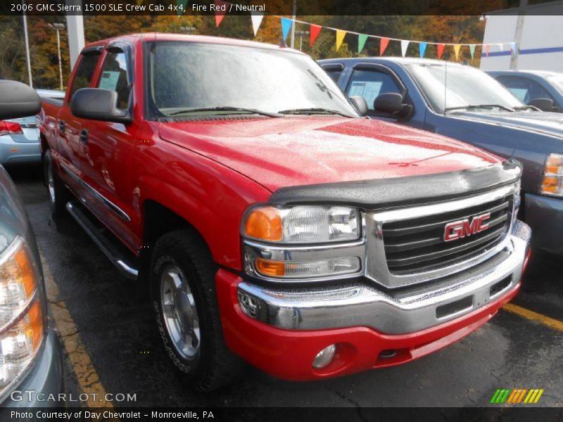 Fire Red / Neutral 2006 GMC Sierra 1500 SLE Crew Cab 4x4