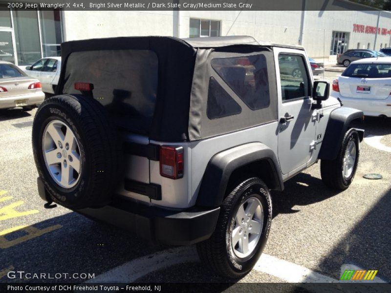 Bright Silver Metallic / Dark Slate Gray/Medium Slate Gray 2009 Jeep Wrangler X 4x4