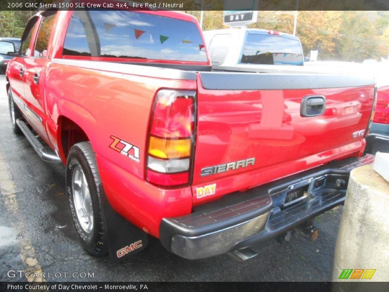 Fire Red / Neutral 2006 GMC Sierra 1500 SLE Crew Cab 4x4