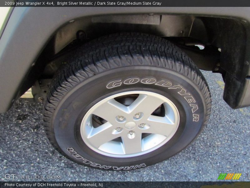 Bright Silver Metallic / Dark Slate Gray/Medium Slate Gray 2009 Jeep Wrangler X 4x4