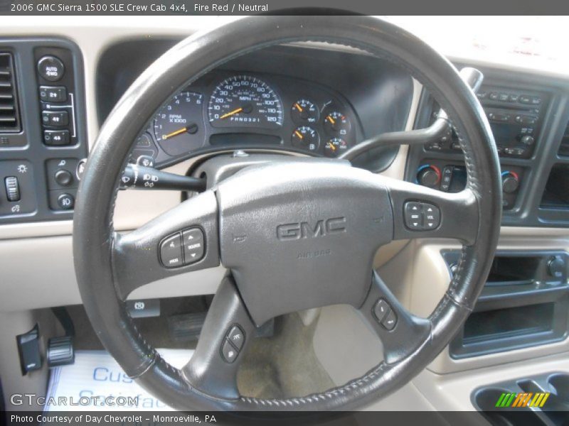 Fire Red / Neutral 2006 GMC Sierra 1500 SLE Crew Cab 4x4