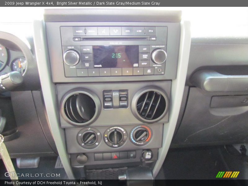 Bright Silver Metallic / Dark Slate Gray/Medium Slate Gray 2009 Jeep Wrangler X 4x4
