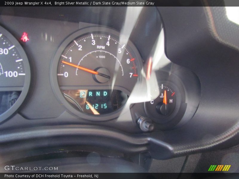 Bright Silver Metallic / Dark Slate Gray/Medium Slate Gray 2009 Jeep Wrangler X 4x4