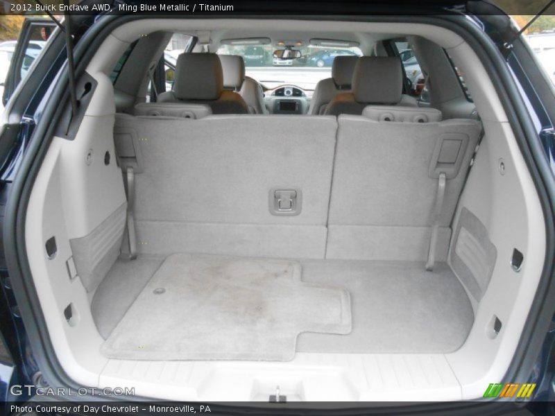 Ming Blue Metallic / Titanium 2012 Buick Enclave AWD
