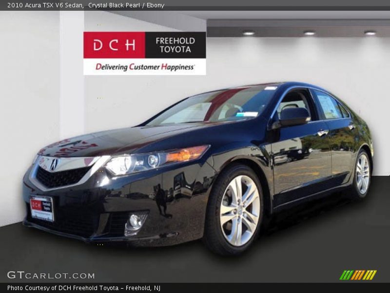 Crystal Black Pearl / Ebony 2010 Acura TSX V6 Sedan