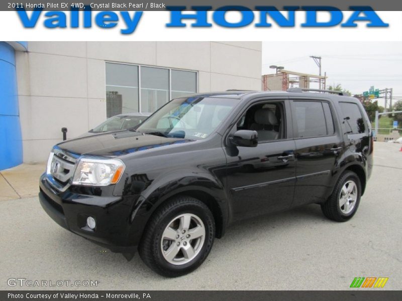 Crystal Black Pearl / Black 2011 Honda Pilot EX 4WD
