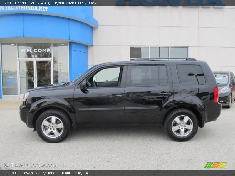 Crystal Black Pearl / Black 2011 Honda Pilot EX 4WD