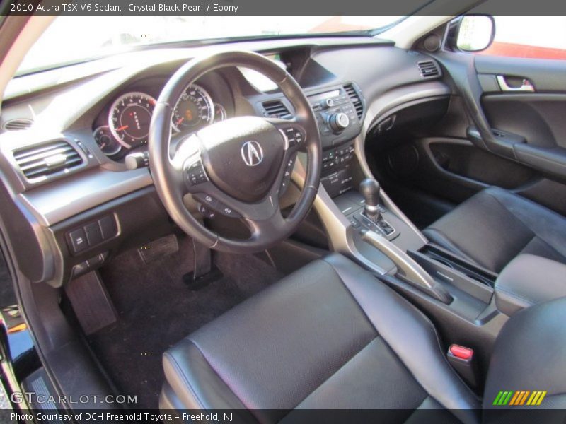 Crystal Black Pearl / Ebony 2010 Acura TSX V6 Sedan