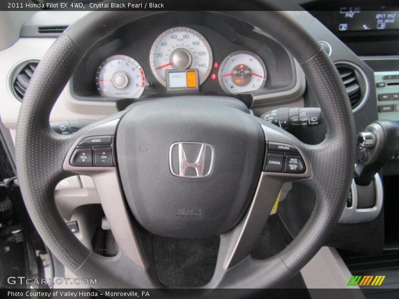 Crystal Black Pearl / Black 2011 Honda Pilot EX 4WD