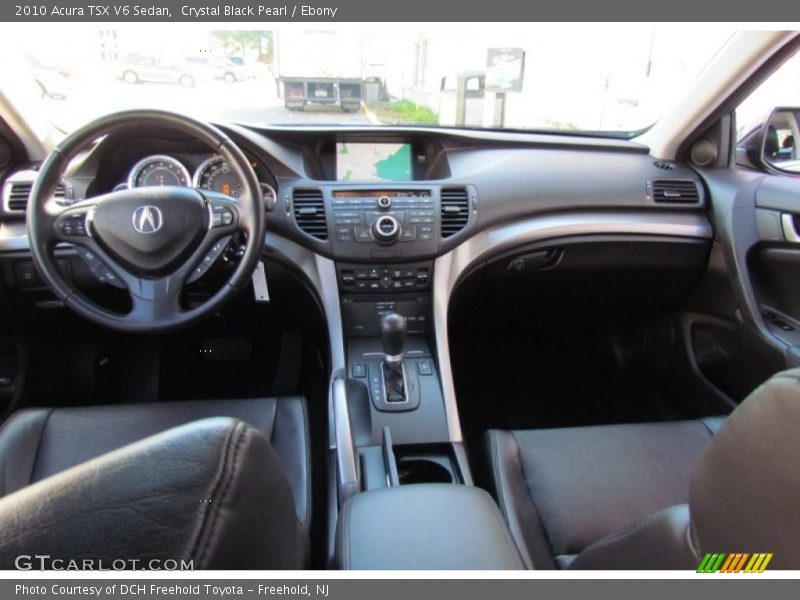 Crystal Black Pearl / Ebony 2010 Acura TSX V6 Sedan