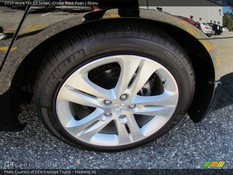 Crystal Black Pearl / Ebony 2010 Acura TSX V6 Sedan