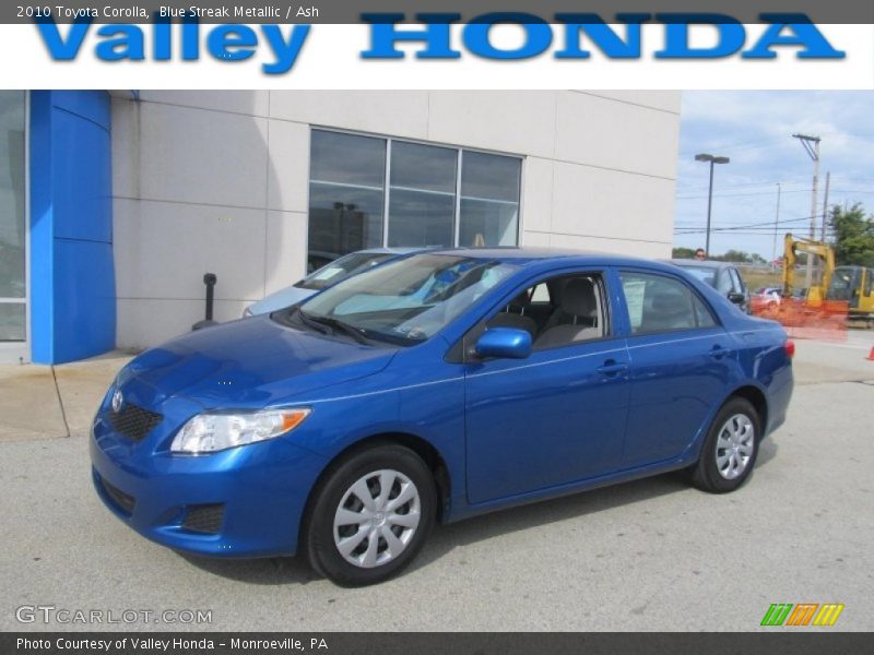 Blue Streak Metallic / Ash 2010 Toyota Corolla